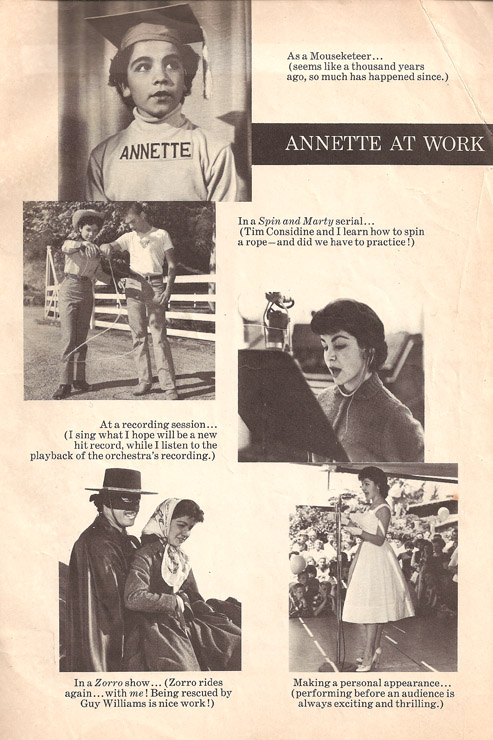 1960 Annette Comic inside back cover