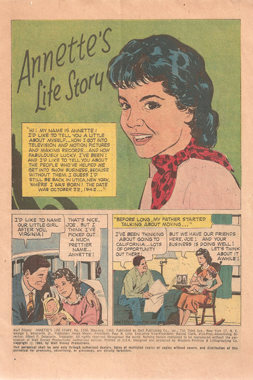 1960 Annette Comic page 1