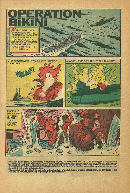 1963 Operation Bikini Comic page 1